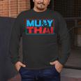 Muay Thai Fighter Boxing Martial Arts Hobby Men's Long Sleeve T-Shirt