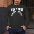Muay Thai Fighter Fists MMA Club Martial Arts Fighting Coach Men's Long Sleeve T-Shirt
