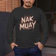 Muay Thai Fighter Nak Identity Training Practitioner Proud Men's Long Sleeve T-Shirt Muay Thai Fighter Nak Identity Training Practitioner Proud Men's Long Sleeve T-Shirt