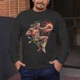Muay Thai Fighter Southpaw Stance Minimal Silhouette Clean Men's Long Sleeve T-Shirt Muay Thai Fighter Southpaw Stance Minimal Silhouette Clean Men's Long Sleeve T-Shirt