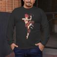 Muay Thai Girl Anime Japan Thaiboxer Kickboxing Muay Thai Men's Long Sleeve T-Shirt