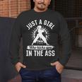 Muay Thai Girls Just a Girl Who Kicks You In The Ass Men's Long Sleeve T-Shirt