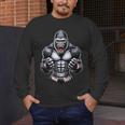 Muay Thai Gorilla Thai Boxing And Fighting Men's Long Sleeve T-Shirt Muay Thai Gorilla Thai Boxing And Fighting Men's Long Sleeve T-Shirt