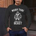 Muay Thai Gorilla Kickboxing And Gorilla Thai Boxing Men's Long Sleeve T-Shirt Muay Thai Gorilla Kickboxing And Gorilla Thai Boxing Men's Long Sleeve T-Shirt