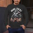 Muay Thai Gorilla Strength Power Fighter Men's Long Sleeve T-Shirt Muay Thai Gorilla Strength Power Fighter Men's Long Sleeve T-Shirt