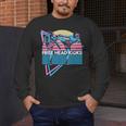Muay Thai Kickboxing Retro Free Head Kicks Men's Long Sleeve T-Shirt