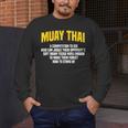 Muay Thai Martial Arts Combat Sports Men's Long Sleeve T-Shirt Muay Thai Martial Arts Combat Sports Men's Long Sleeve T-Shirt