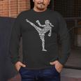 Muay Thai Martial Arts Typography Kickboxer Girls Kickboxing Men's Long Sleeve T-Shirt Muay Thai Martial Arts Typography Kickboxer Girls Kickboxing Men's Long Sleeve T-Shirt
