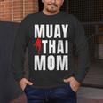 Muay Thai Mom Martial Artis Combat Sports Mother's Day Men's Long Sleeve T-Shirt