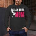 Muay Thai Mom Women Boxing Kickboxing MMA Muay Thai Men's Long Sleeve T-Shirt