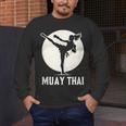 Muay Thai Woman Image Men's Long Sleeve T-Shirt Muay Thai Woman Image Men's Long Sleeve T-Shirt
