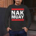 Nak Muay Thai Kickboxing MMA Men's Long Sleeve T-Shirt Nak Muay Thai Kickboxing MMA Men's Long Sleeve T-Shirt