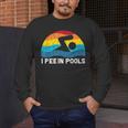 I Pee In Pools Swimmer Swimming Coach Player Graphic Men's Long Sleeve T-Shirt