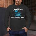 Pool Boy For Swimming Pool Service Guy Men's Long Sleeve T-Shirt
