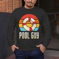 Pool Guy Swimming Attendant Attendants Rescuer Men's Long Sleeve T-Shirt