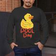 Pool Swimming Day Men's Long Sleeve T-Shirt Pool Swimming Day Men's Long Sleeve T-Shirt