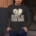 Respect All Fear None Muay Thai Men's Long Sleeve T-Shirt Respect All Fear None Muay Thai Men's Long Sleeve T-Shirt