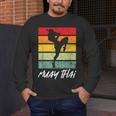 Retro Muay Thai Vintage MMA Martial Arts Thailand Boxing Men's Long Sleeve T-Shirt Retro Muay Thai Vintage MMA Martial Arts Thailand Boxing Men's Long Sleeve T-Shirt