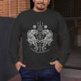 Sak Yant Thai Tattoo Twin Tiger For Muay Thai Fighter Boxing Men's Long Sleeve T-Shirt Sak Yant Thai Tattoo Twin Tiger For Muay Thai Fighter Boxing Men's Long Sleeve T-Shirt