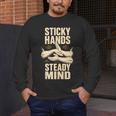 Sticky Hands Steady Mind Muay Thai Boxing Sleeveless Men's Long Sleeve T-Shirt