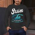 Swim Coach Swimming Lesson Sport Professional Instructor Men's Long Sleeve T-Shirt