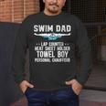 Swim Dad Definition Swimming Dad Of A Swimmer Dad Men's Long Sleeve T-Shirt Swim Dad Definition Swimming Dad Of A Swimmer Dad Men's Long Sleeve T-Shirt