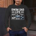 Swim Dad Life Swimmer Father's Day Swimming Daddy Men's Long Sleeve T-Shirt Swim Dad Life Swimmer Father's Day Swimming Daddy Men's Long Sleeve T-Shirt