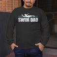 Swim Dad Support Swimming Father Sport Men's Long Sleeve T-Shirt Swim Dad Support Swimming Father Sport Men's Long Sleeve T-Shirt
