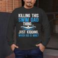 This Swim Dad Thing Swimming Dad Of A Swimmer Father Men's Long Sleeve T-Shirt This Swim Dad Thing Swimming Dad Of A Swimmer Father Men's Long Sleeve T-Shirt