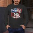 Swim Grandma Tshirt US American Flag Swimming Tee Men's Long Sleeve T-Shirt Swim Grandma Tshirt US American Flag Swimming Tee Men's Long Sleeve T-Shirt