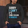 Swim Season Swim Dad Of A Swimmer Father Swimming Dad Men's Long Sleeve T-Shirt Swim Season Swim Dad Of A Swimmer Father Swimming Dad Men's Long Sleeve T-Shirt