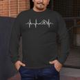Swimmer Heartbeat Swimming Sports Men's Long Sleeve T-Shirt