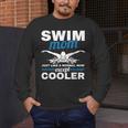 Swimmer Mother Swimming Women Swim Mom Like A Normal Mom Men's Long Sleeve T-Shirt Swimmer Mother Swimming Women Swim Mom Like A Normal Mom Men's Long Sleeve T-Shirt