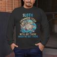 Swimmer Swim Sloth Swimming Team Retro Men's Long Sleeve T-Shirt Swimmer Swim Sloth Swimming Team Retro Men's Long Sleeve T-Shirt