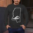 Swimming Apparel Mississippi Swimmer Training Men's Long Sleeve T-Shirt Swimming Apparel Mississippi Swimmer Training Men's Long Sleeve T-Shirt
