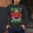 Swimming Coach Christmas Xmas Swimming Santa Men's Long Sleeve T-Shirt Swimming Coach Christmas Xmas Swimming Santa Men's Long Sleeve T-Shirt
