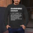 Swimming Coach Definition Swimming Instructor Men's Long Sleeve T-Shirt Swimming Coach Definition Swimming Instructor Men's Long Sleeve T-Shirt