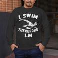 Swimming Competitive Freestyle Swim For Swimmer Men's Long Sleeve T-Shirt