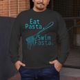 Swimming Eat Pasta Swim Fasta Swimmer Men's Long Sleeve T-Shirt Swimming Eat Pasta Swim Fasta Swimmer Men's Long Sleeve T-Shirt