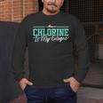 Swimming Humor Swimmer Chlorine Joke Swim Men's Long Sleeve T-Shirt Swimming Humor Swimmer Chlorine Joke Swim Men's Long Sleeve T-Shirt