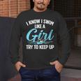 Swimming For Men Women Kids Swimmer Swim Lovers Men's Long Sleeve T-Shirt