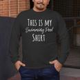 This Is My Swimming Pool Summer Swim Tee T-Shirt Men's Long Sleeve T-Shirt