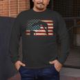Swimming Swim Team Distressed American Flag USA Swimmer Men's Long Sleeve T-Shirt Swimming Swim Team Distressed American Flag USA Swimmer Men's Long Sleeve T-Shirt