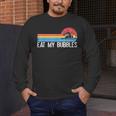 Swimming Swimmer Eat My Bubbles Swim Retro Men's Long Sleeve T-Shirt Swimming Swimmer Eat My Bubbles Swim Retro Men's Long Sleeve T-Shirt