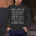 Swimming Swimmer What Part Don't You Understand Swim Team Men's Long Sleeve T-Shirt Swimming Swimmer What Part Don't You Understand Swim Team Men's Long Sleeve T-Shirt