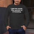 Swimming Or Swimmer Swim Coach Men Women Girls Boys Men's Long Sleeve T-Shirt