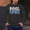Swimming Swimmer Swim Pool Patrol Coach Dad Men's Long Sleeve T-Shirt