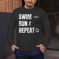 Swimrun Endurance Sports Swimming Running Swim Run Men's Long Sleeve T-Shirt