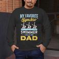 Synchronized Swimming Dad Favorite Synchro Swimmer Artistic Men's Long Sleeve T-Shirt Synchronized Swimming Dad Favorite Synchro Swimmer Artistic Men's Long Sleeve T-Shirt