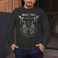 Twin Tiger Sak Yant Muay Thai Fighter Tee Martial Art Men's Long Sleeve T-Shirt Twin Tiger Sak Yant Muay Thai Fighter Tee Martial Art Men's Long Sleeve T-Shirt